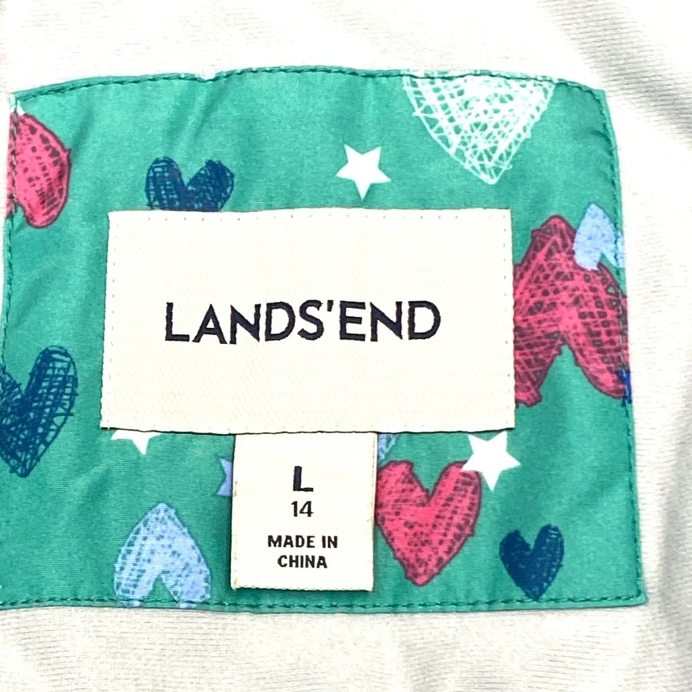 Lands End Youth Girls Winter Jacket & Snow Bib Bundle